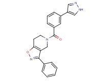 3-phenyl-5-[3-(1H-pyrazol-4-yl)benzoyl]-4,5,6,7-tetrahydroisoxazolo[4,5-c]pyridine