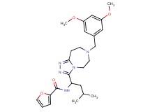 N-{1-[7-(3,5-dimethoxybenzyl)-6,7,8,9-tetrahydro-5H-[1,2,4]triazolo[4,3-d][1,4]diazepin-3-yl]-3-methylbutyl}-2-furamide