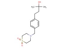 4-{4-[(1,1-dioxido-4-thiomorpholinyl)methyl]phenyl}-2-methyl-2-butanol