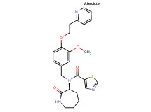 N-{3-methoxy-4-[2-(2-pyridinyl)ethoxy]benzyl}-N-[(3S)-2-oxo-3-azepanyl]-1,3-thiazole-5-carboxamide