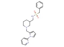 1-phenyl-N-[(1-{[1-(2-pyridinyl)-1H-pyrrol-2-yl]methyl}-3-piperidinyl)methyl]methanesulfonamide