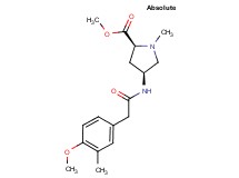 methyl (2S,4S)-4-{[(4-methoxy-3-methylphenyl)acetyl]amino}-1-methylpyrrolidine-2-carboxylate