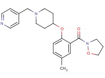 4-({4-[2-(2-isoxazolidinylcarbonyl)-4-methylphenoxy]-1-piperidinyl}methyl)pyridine