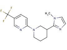 2-[3-(1-methyl-1H-imidazol-2-yl)-1-piperidinyl]-5-(trifluoromethyl)pyridine