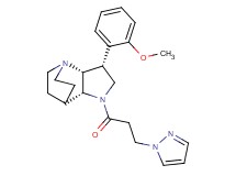 (3R*,3aR*,7aR*)-3-(2-methoxyphenyl)-1-[3-(1H-pyrazol-1-yl)propanoyl]octahydro-4,7-ethanopyrrolo[3,2-b]pyridine