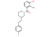 3-({3-[2-(4-fluorophenyl)ethyl]-1-piperidinyl}carbonyl)-2-methylphenol