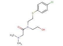 N-{2-[(4-chlorophenyl)thio]ethyl}-2-(dimethylamino)-N-(2-hydroxyethyl)acetamide