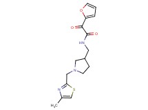 2-(2-furyl)-N-({1-[(4-methyl-1,3-thiazol-2-yl)methyl]pyrrolidin-3-yl}methyl)-2-oxoacetamide