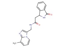 N-[(8-methylimidazo[1,2-a]pyridin-3-yl)methyl]-2-(3-oxo-2,3-dihydro-1H-isoindol-1-yl)acetamide