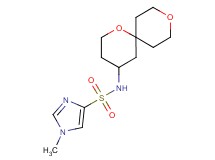N-1,9-dioxaspiro[5.5]undec-4-yl-1-methyl-1H-imidazole-4-sulfonamide