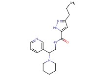 N-(2-piperidin-1-yl-2-pyridin-3-ylethyl)-3-propyl-1H-pyrazole-5-carboxamide