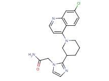 2-{2-[1-(7-chloro-4-quinolinyl)-3-piperidinyl]-1H-imidazol-1-yl}acetamide