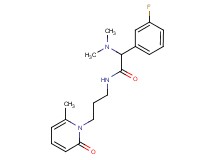 2-(dimethylamino)-2-(3-fluorophenyl)-N-[3-(6-methyl-2-oxo-1(2H)-pyridinyl)propyl]acetamide