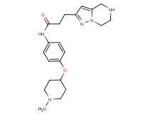 N-{4-[(1-methyl-4-piperidinyl)oxy]phenyl}-3-(4,5,6,7-tetrahydropyrazolo[1,5-a]pyrazin-2-yl)propanamide dihydrochloride