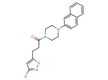 1-[3-(3-chloro-5-isoxazolyl)propanoyl]-4-(2-naphthyl)piperazine