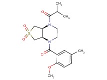 (4aR*,7aS*)-1-isobutyryl-4-(2-methoxy-5-methylbenzoyl)octahydrothieno[3,4-b]pyrazine 6,6-dioxide
