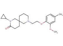 2-cyclopropyl-8-[2-(2-methoxy-4-methylphenoxy)ethyl]-2,8-diazaspiro[5.5]undecan-3-one