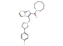 6-(1-azocanylcarbonyl)-5-{[3-(4-fluorophenyl)-1-pyrrolidinyl]methyl}imidazo[2,1-b][1,3]thiazole