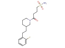 4-{3-[2-(2-fluorophenyl)ethyl]-1-piperidinyl}-4-oxo-1-butanesulfonamide