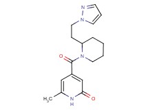 6-methyl-4-({2-[2-(1H-pyrazol-1-yl)ethyl]piperidin-1-yl}carbonyl)pyridin-2(1H)-one
