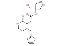 N-[1,1-bis(hydroxymethyl)propyl]-2-[3-oxo-1-(2-thienylmethyl)-2-piperazinyl]acetamide