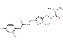 2-({[(2,4-difluorophenyl)acetyl]amino}methyl)-N,N-dimethyl-6,7-dihydropyrazolo[1,5-a]pyrazine-5(4H)-carboxamide