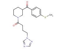 [4-(methylthio)phenyl]{1-[4-(1H-1,2,4-triazol-1-yl)butanoyl]-3-piperidinyl}methanone