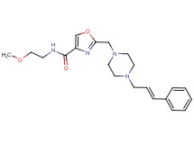 N-(2-methoxyethyl)-2-({4-[(2E)-3-phenyl-2-propen-1-yl]-1-piperazinyl}methyl)-1,3-oxazole-4-carboxamide