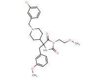 5-[1-(3-chlorobenzyl)-4-piperidinyl]-5-(3-methoxybenzyl)-3-(2-methoxyethyl)-2,4-imidazolidinedione