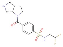N-(2,2-difluoroethyl)-4-[(3aS*,6aS*)-hexahydropyrrolo[3,4-b]pyrrol-1(2H)-ylcarbonyl]benzenesulfonamide