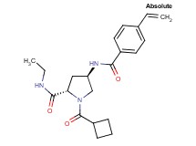 (4R)-1-(cyclobutylcarbonyl)-N-ethyl-4-[(4-vinylbenzoyl)amino]-L-prolinamide