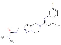 N'-{[5-(7-fluoro-4-methylquinolin-2-yl)-4,5,6,7-tetrahydropyrazolo[1,5-a]pyrazin-2-yl]methyl}-N,N-dimethylurea