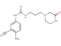 N-(3-cyano-4-methylphenyl)-N'-[3-(3-oxopiperazin-1-yl)propyl]urea