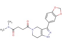 4-[3-(1,3-benzodioxol-5-yl)-1,4,6,7-tetrahydro-5H-pyrazolo[4,3-c]pyridin-5-yl]-N,N-dimethyl-4-oxobutanamide