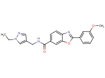 N-[(1-ethyl-1H-pyrazol-4-yl)methyl]-2-(3-methoxyphenyl)-1,3-benzoxazole-6-carboxamide