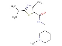 2-isopropyl-4-methyl-N-[(1-methylpiperidin-3-yl)methyl]-1,3-thiazole-5-carboxamide