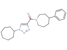 1-[(1-cycloheptyl-1H-1,2,3-triazol-4-yl)carbonyl]-4-phenylazepane