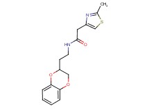 N-[2-(2,3-dihydro-1,4-benzodioxin-2-yl)ethyl]-2-(2-methyl-1,3-thiazol-4-yl)acetamide
