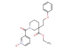 ethyl 1-[(1-oxido-3-pyridinyl)carbonyl]-3-(2-phenoxyethyl)-3-piperidinecarboxylate