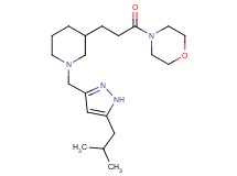 4-(3-{1-[(5-isobutyl-1H-pyrazol-3-yl)methyl]-3-piperidinyl}propanoyl)morpholine