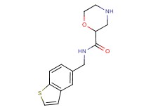 N-(1-benzothien-5-ylmethyl)morpholine-2-carboxamide