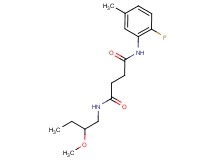 N-(2-fluoro-5-methylphenyl)-N'-(2-methoxybutyl)succinamide