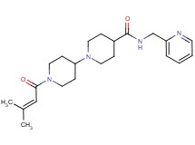 1'-(3-methyl-2-butenoyl)-N-(2-pyridinylmethyl)-1,4'-bipiperidine-4-carboxamide