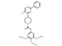 2-phenyl-4-{1-[(3,4,5-trimethoxyphenyl)acetyl]-4-piperidinyl}pyrimidine