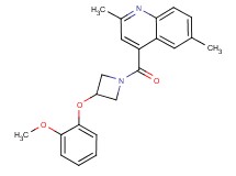 4-{[3-(2-methoxyphenoxy)-1-azetidinyl]carbonyl}-2,6-dimethylquinoline