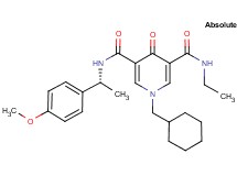 1-(cyclohexylmethyl)-N-ethyl-N'-[(1R)-1-(4-methoxyphenyl)ethyl]-4-oxo-1,4-dihydro-3,5-pyridinedicarboxamide