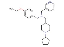 1-(1-cyclopentyl-4-piperidinyl)-N-(4-ethoxybenzyl)-N-(3-pyridinylmethyl)methanamine
