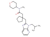 2-{1-[(3-isobutyl-3H-imidazo[4,5-b]pyridin-2-yl)methyl]cyclopentyl}-N-methyl-N-(tetrahydro-2H-pyran-4-yl)acetamide