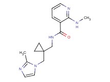 2-(methylamino)-N-({1-[(2-methyl-1H-imidazol-1-yl)methyl]cyclopropyl}methyl)nicotinamide