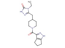 4-ethyl-5-{[1-(1,4,5,6-tetrahydrocyclopenta[c]pyrazol-3-ylcarbonyl)-4-piperidinyl]methyl}-2,4-dihydro-3H-1,2,4-triazol-3-one